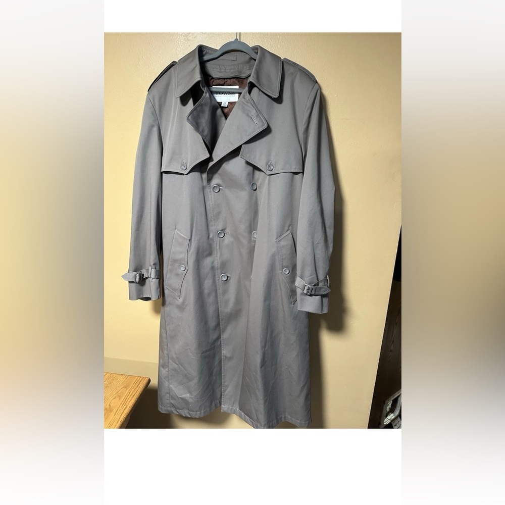 Men's London Fog Tan Trench Coat 45 Long